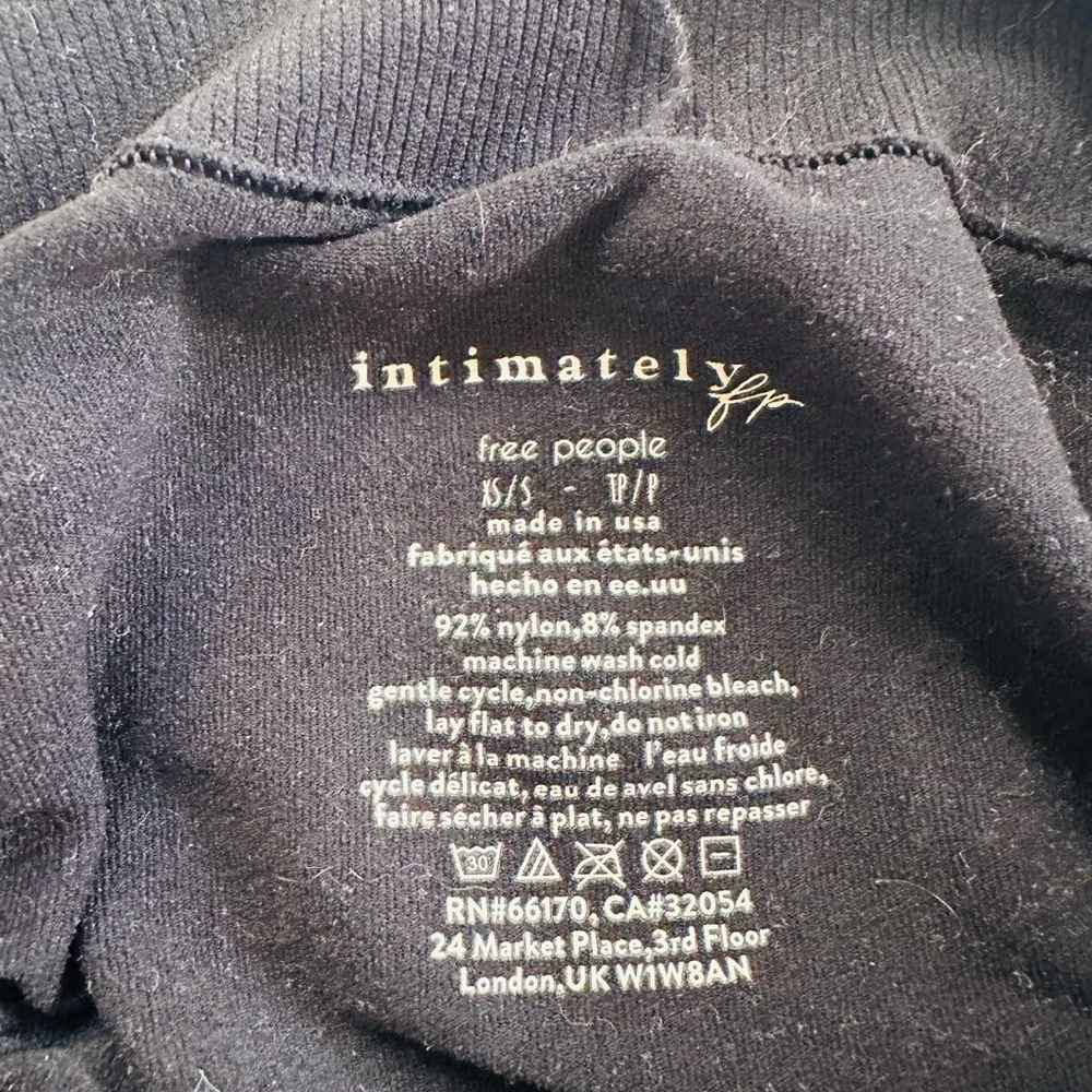 Free People Intimately Stretchy Black Ruched Mini Skirt - Picture 2 of 2